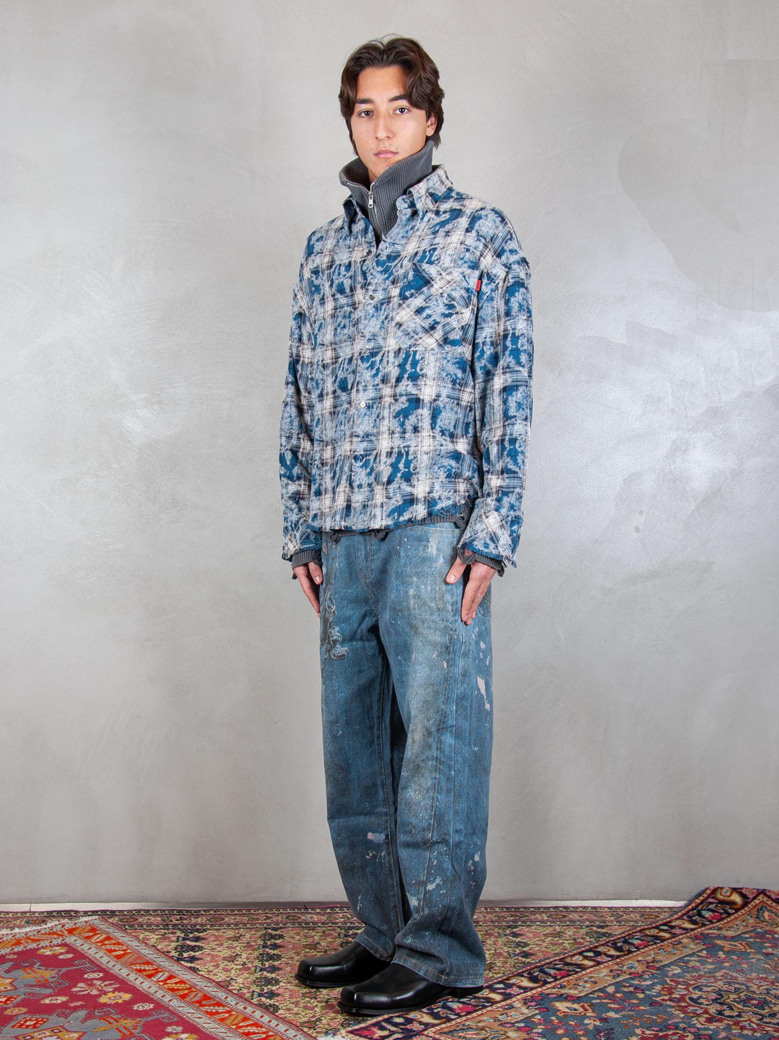 Acupuncture Camicia Hyper Acid Shirt HYPER ACID SHIRT BLUE GRID Acupuncture 