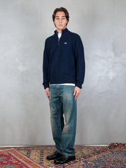 Lacoste <BR/>Maglione half zip a coste in lana cardata AH3134 166 Lacoste 