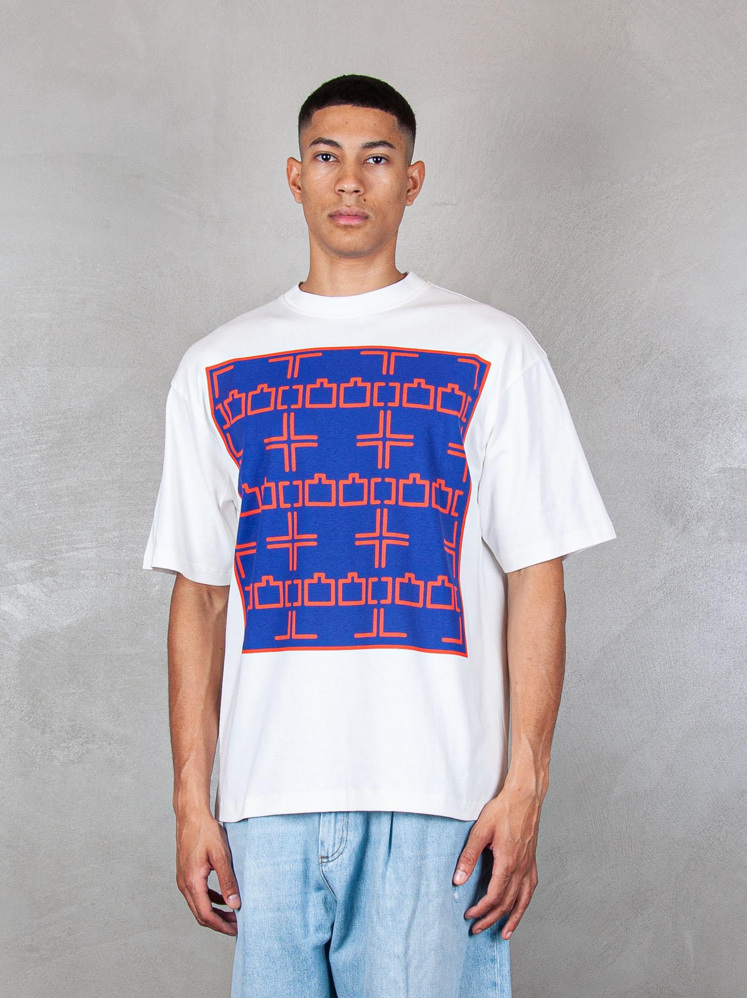 TTT T-Shirt Dashed Line tee 13TS003 WHITE TTT 