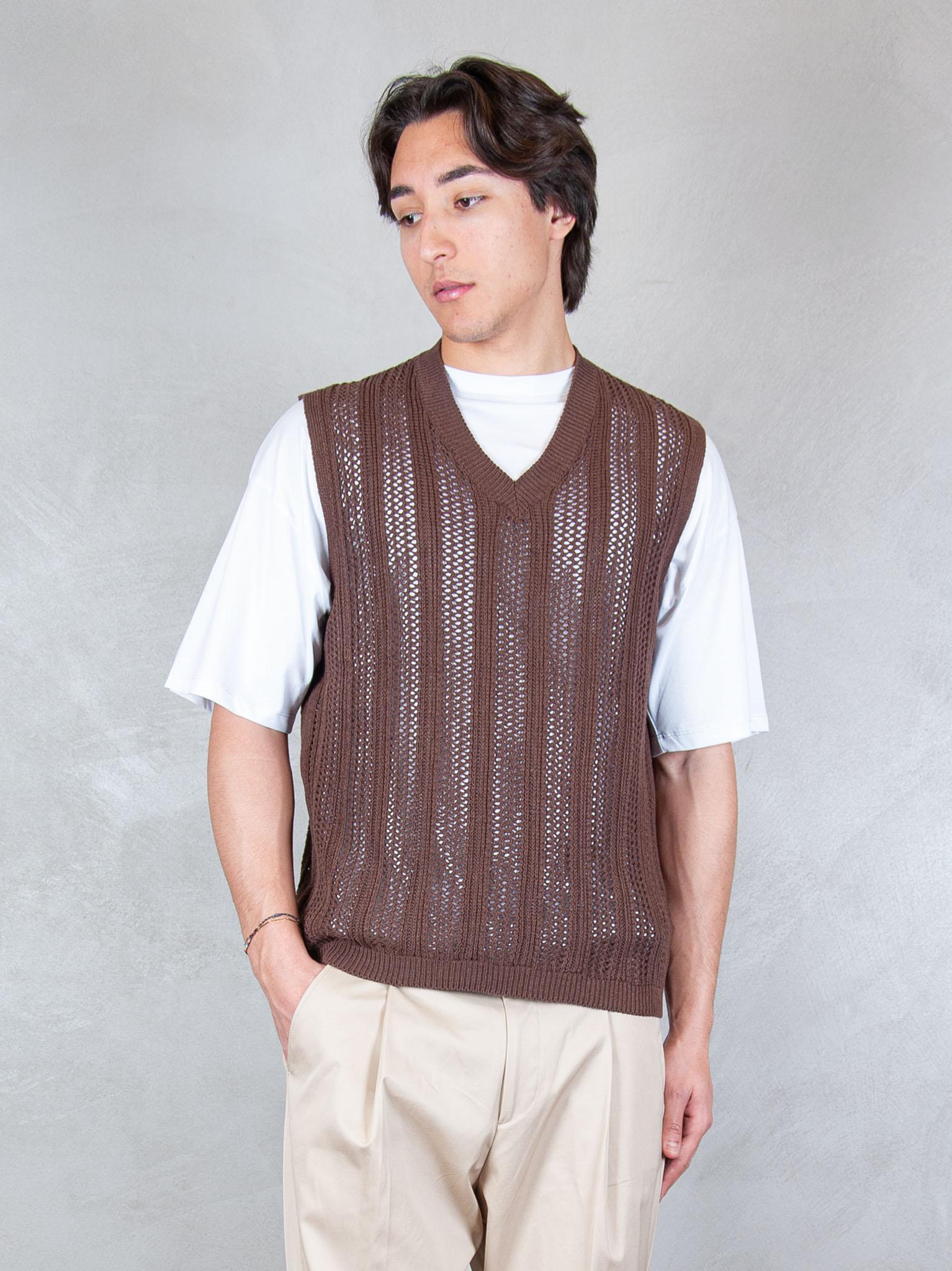 Seinse Maglia Gilet Scollo V ME3254 MOKA Seinse 