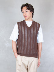 Seinse Maglia <BR/>Gilet Scollo V ME3254 MOKA Seinse 