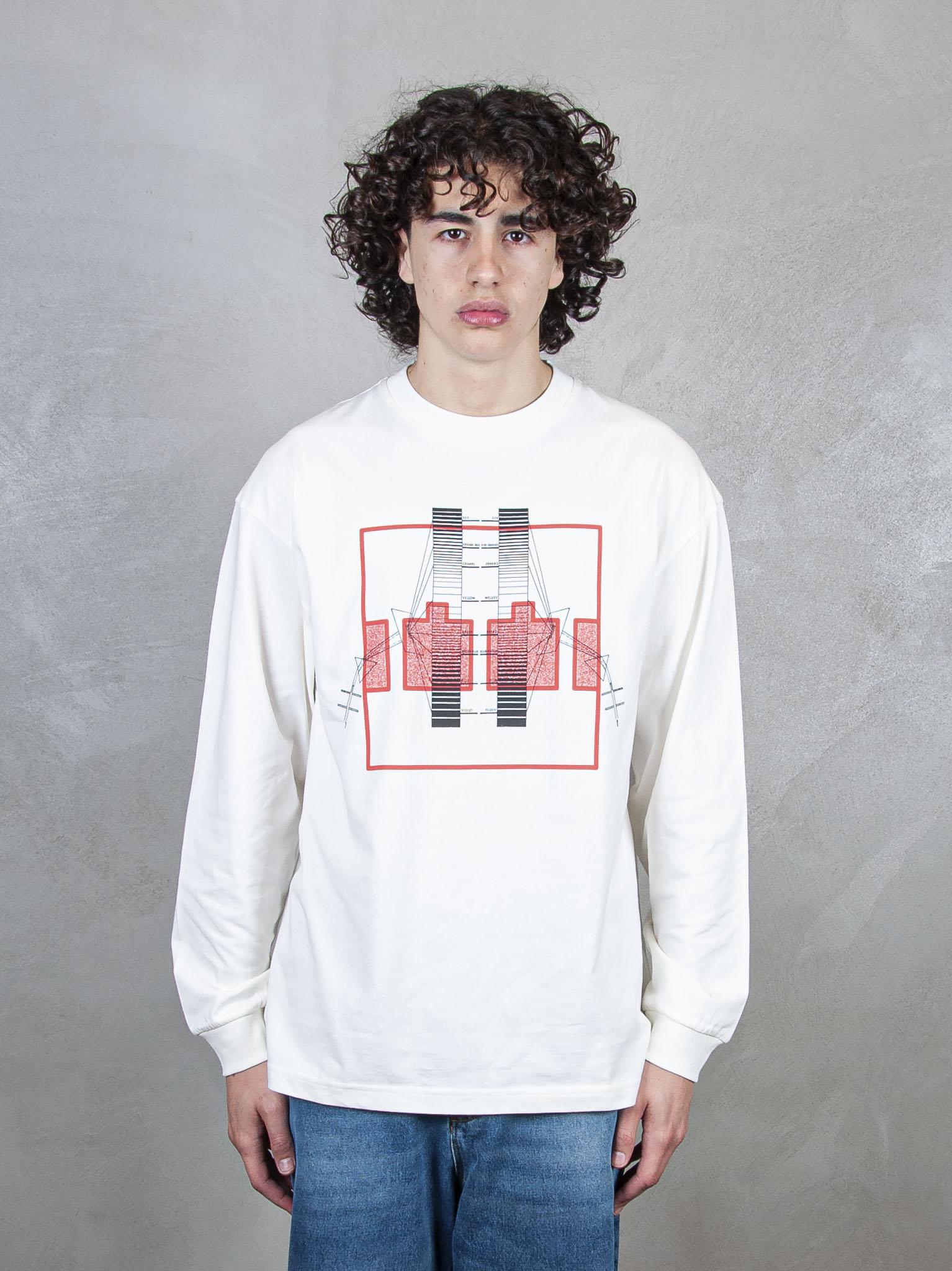 TTT T-Shirt Spectrum Block Filter ls LS006 WHITE TTT 