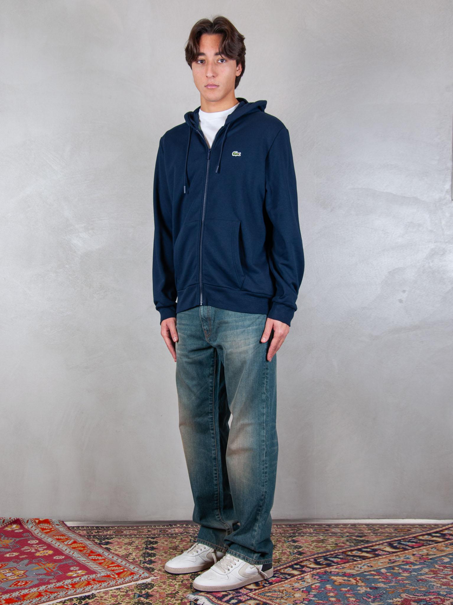 Felpa cappuccio con zip SH9626 166 Lacoste 