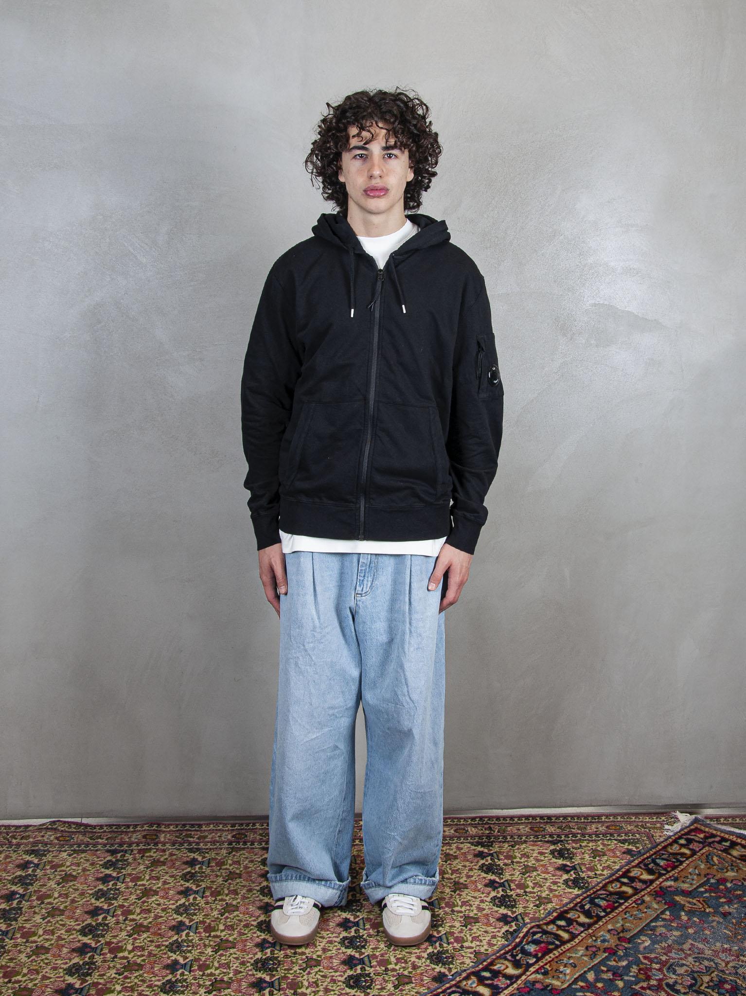 Hooded Sweatshirt Open Light Fleece SS057A-2246G 888 C.P. company 