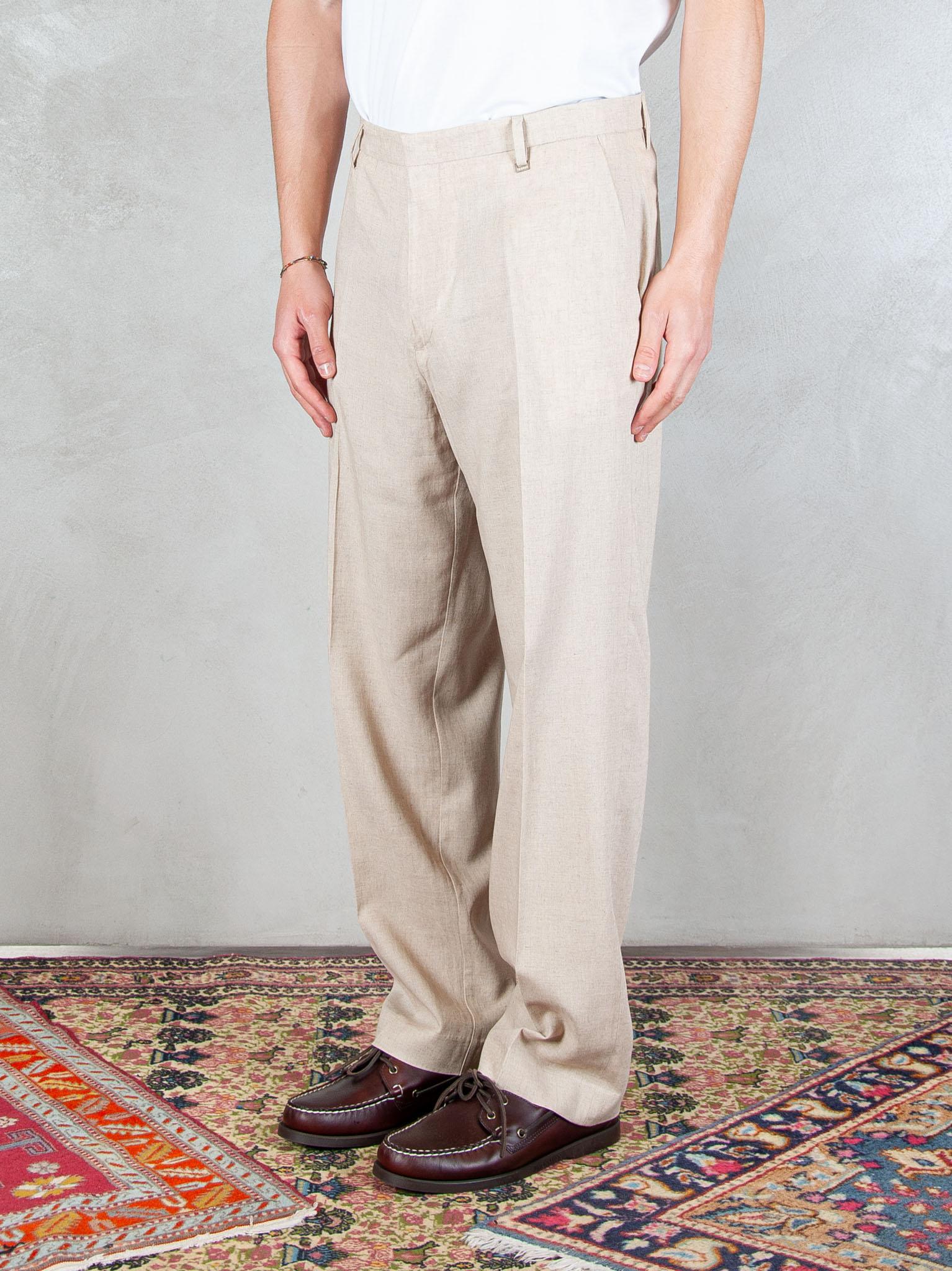 I'M Brian Pantalone Regular Lino PA3703 BEIGE I'm Brian 