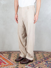 I'M Brian <BR/>Pantalone Regular Lino PA3703 BEIGE I'm Brian 