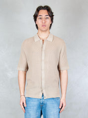 Seinse Maglia <BR/>Camicia Traforata ME3204 BEIGE Seinse 