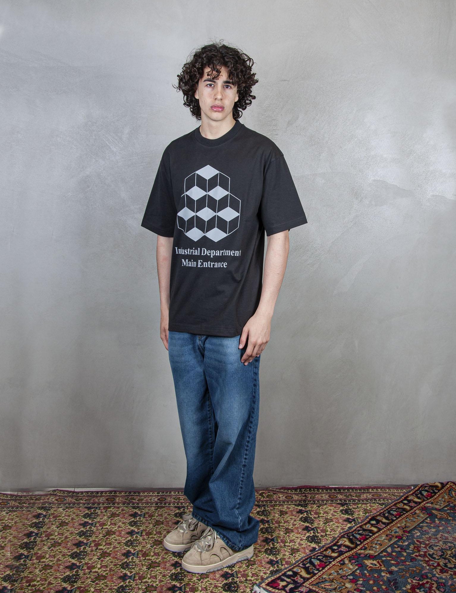 >Industrial Department Tee 12TS003 BLACK TTT 