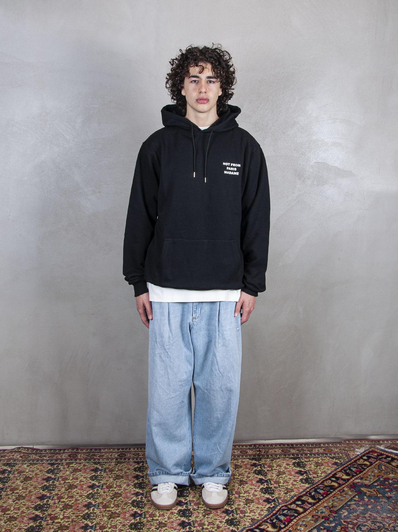 Drôle De Monsieur Felpa Le Hoodie Slogan HO162-CO127 BL Drôle De Monsieur 