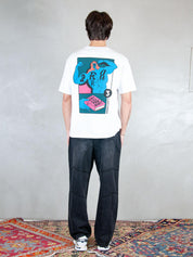 Parra T-shirt <BR/>Why Are You Here 55155 WHITE Parra 