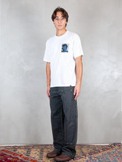 Parra T-shirt <BR/>Nothing Please tee 54305 WHITE Parra 