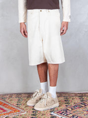 Drôle De Monsieur Bermuda <BR/>Le Short Baggy Écru G-BS147-CO188 OW Drôle De Monsieur 