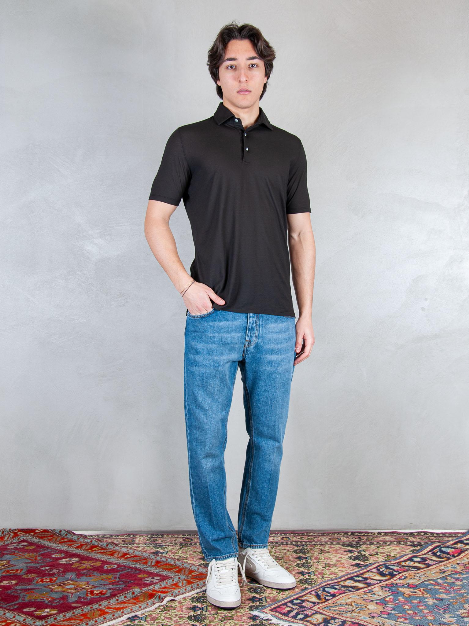Luigi Gentile Maglia Polo cotone Crepe LG1413 08 Luigi Gentile 