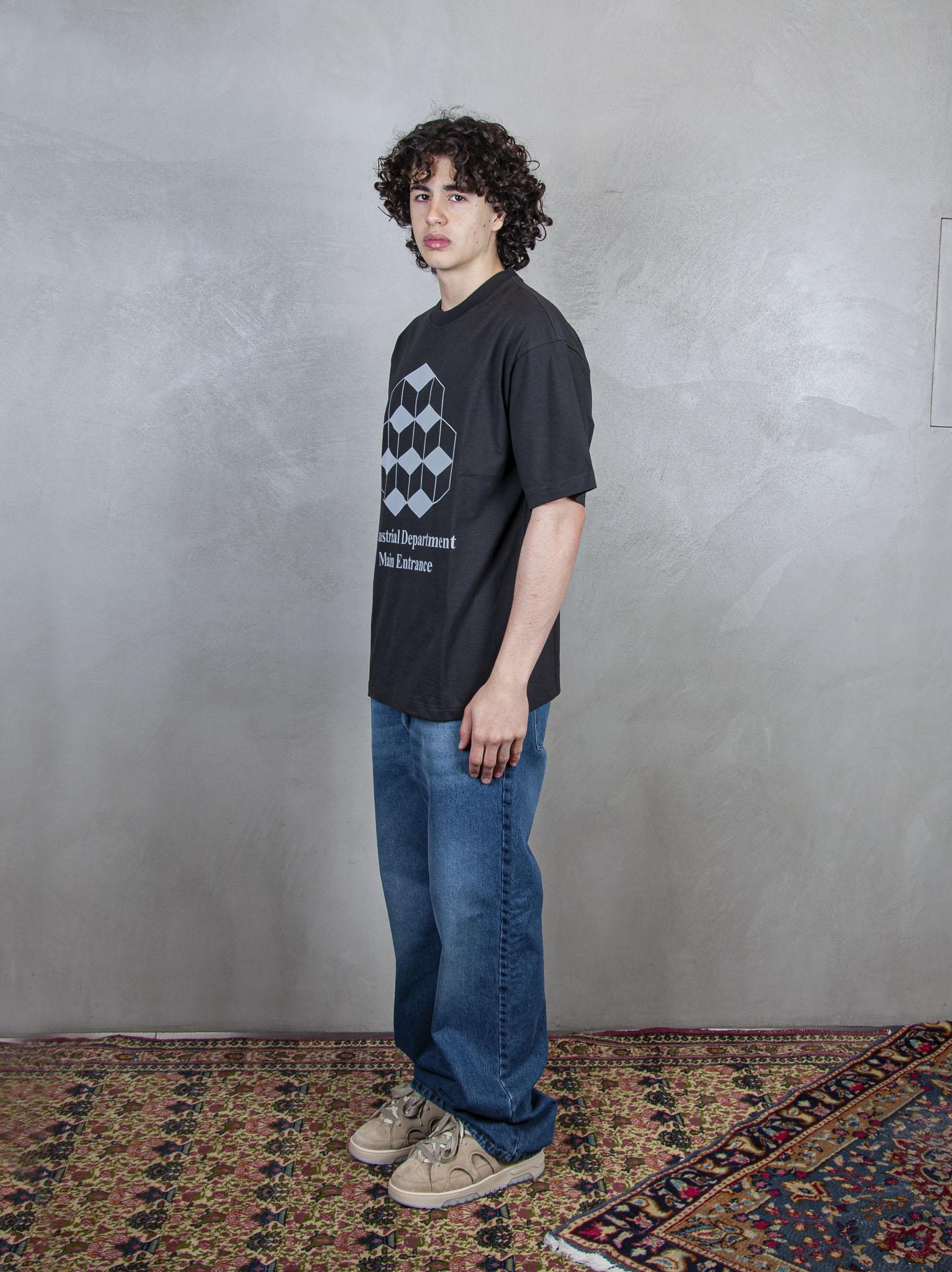 TTT T-Shirt Industrial Department Tee 12TS003 BLACK TTT 