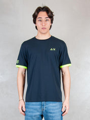 Sun68 T-shirt <BR/>Macro Logo T36120 07 Sun68 