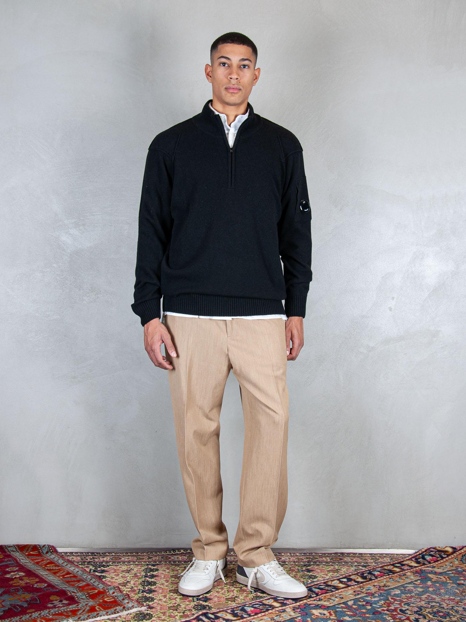 C.P. Company Maglia Lambswool half zip KN709A-110149A 999 C.P. company 