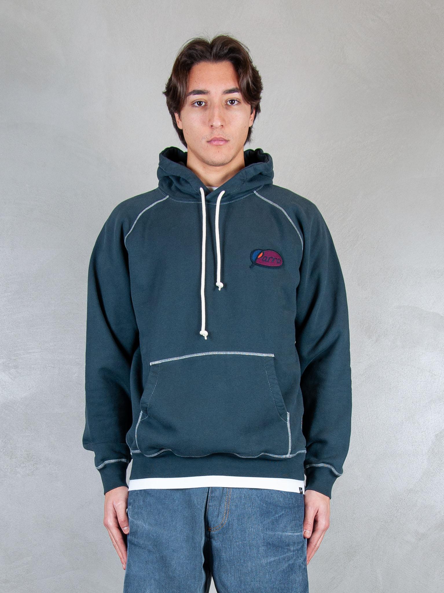 Parra Felpa Circled Script Logo hooded 54431 DARK BLUE Parra 