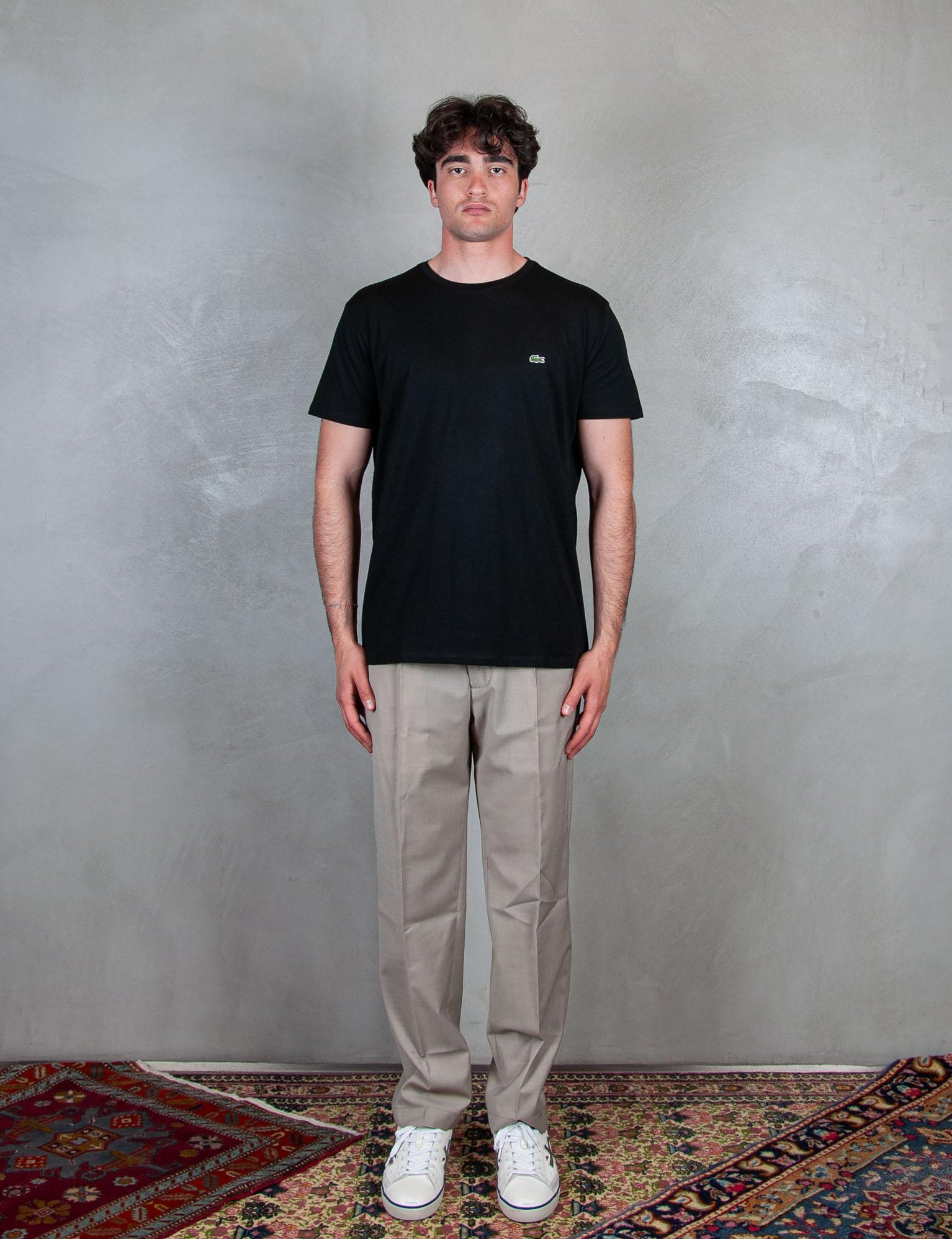 >T-Shirt in cotone Pima TH6709 031 Lacoste 