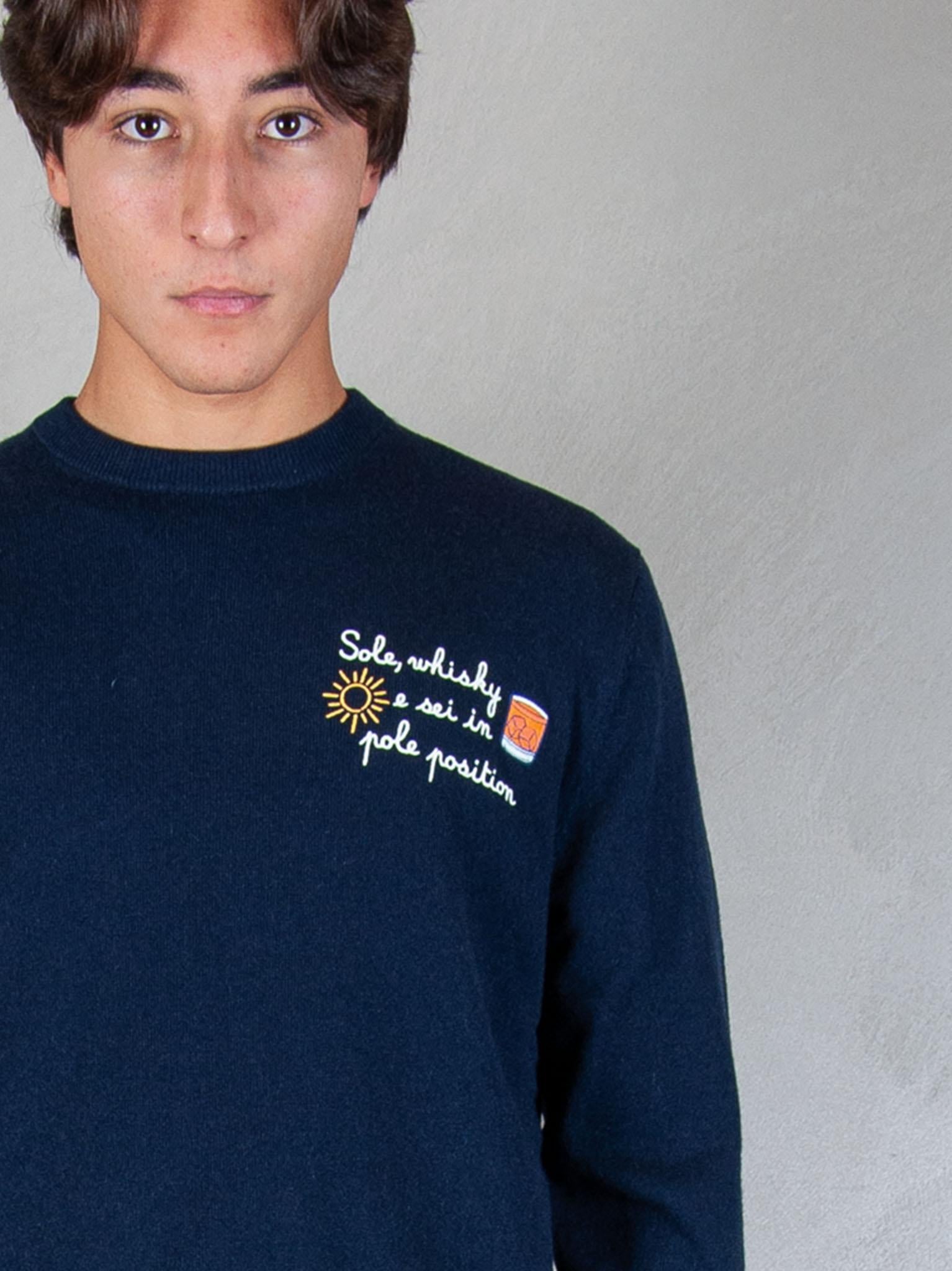 MC2 Saint Barth maglia Heron embroyed wool HER0024 03392I MC2 St Barth 