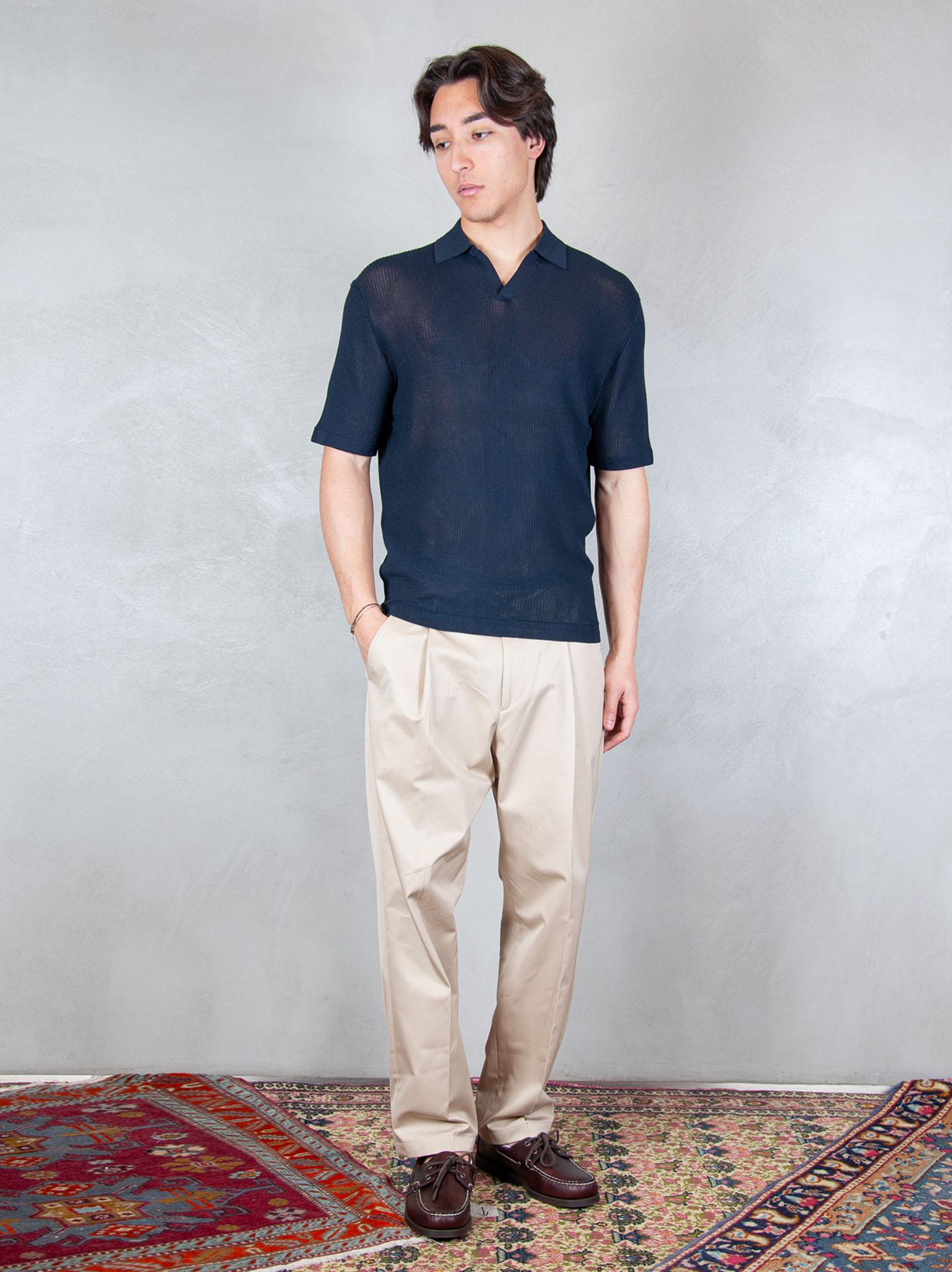 Seinse Maglia Polo Capri Traforata ME3203 BLUE NAVY Seinse 