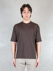 Raphael1966 Tshirt <BR/>Basic Cotone Pima DK17106 MORO Raphael - Dkt 