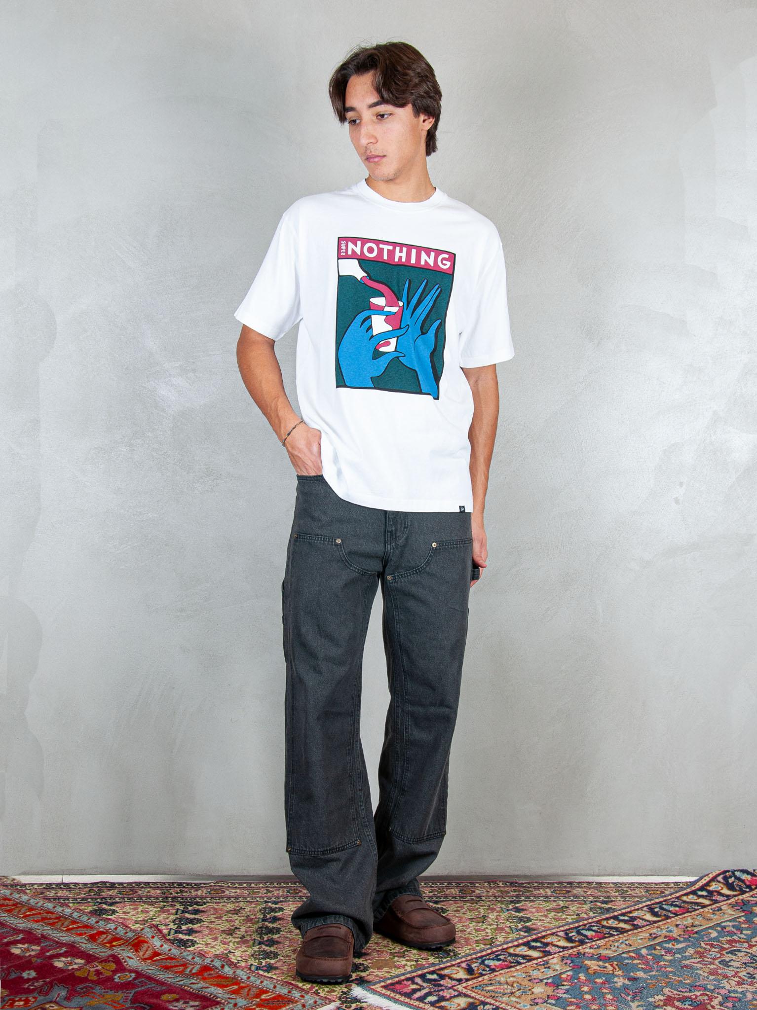 Parra T-shirt Super Nothing tee 54100 WHITE Parra 