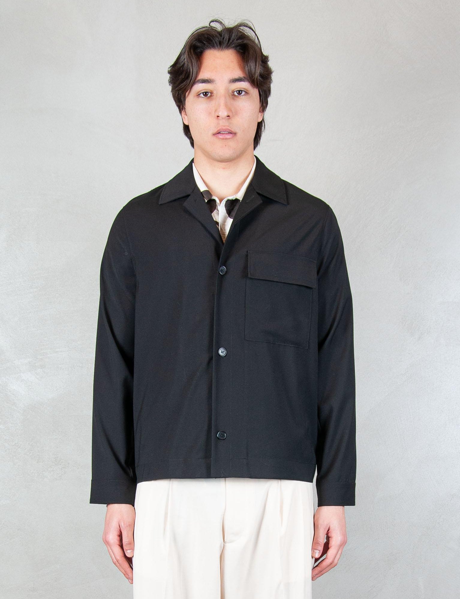 >Overshirt CA3642 NERO I'm Brian 