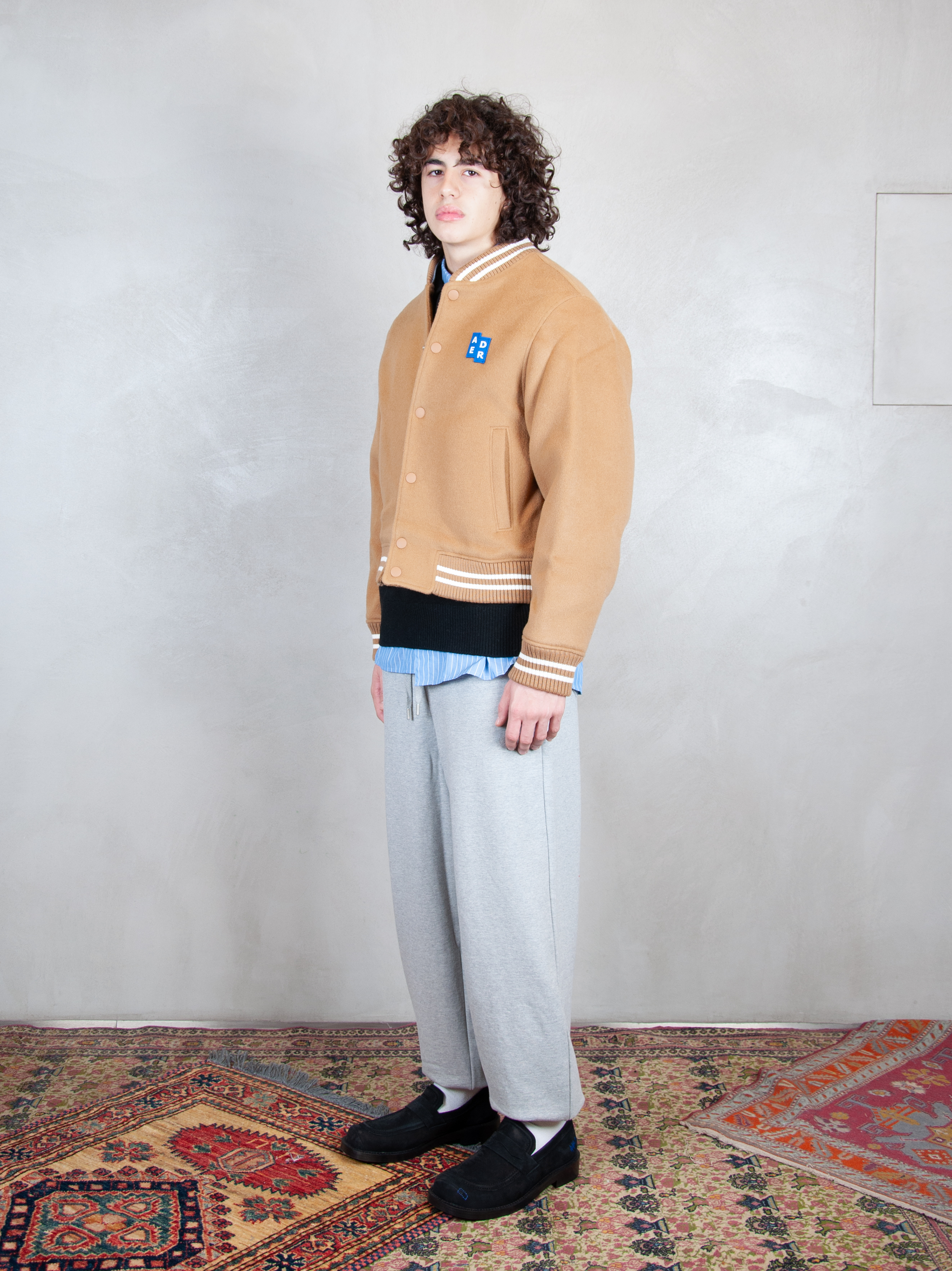 Ader Error Giubbotto College Bomber BM42FYJK0504 CM-CAMEL Ader Error 