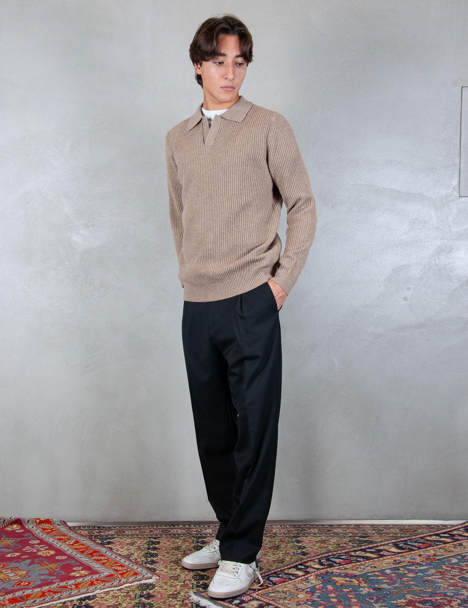 >Downing polo wool DOW0002 00022I MC2 St Barth 