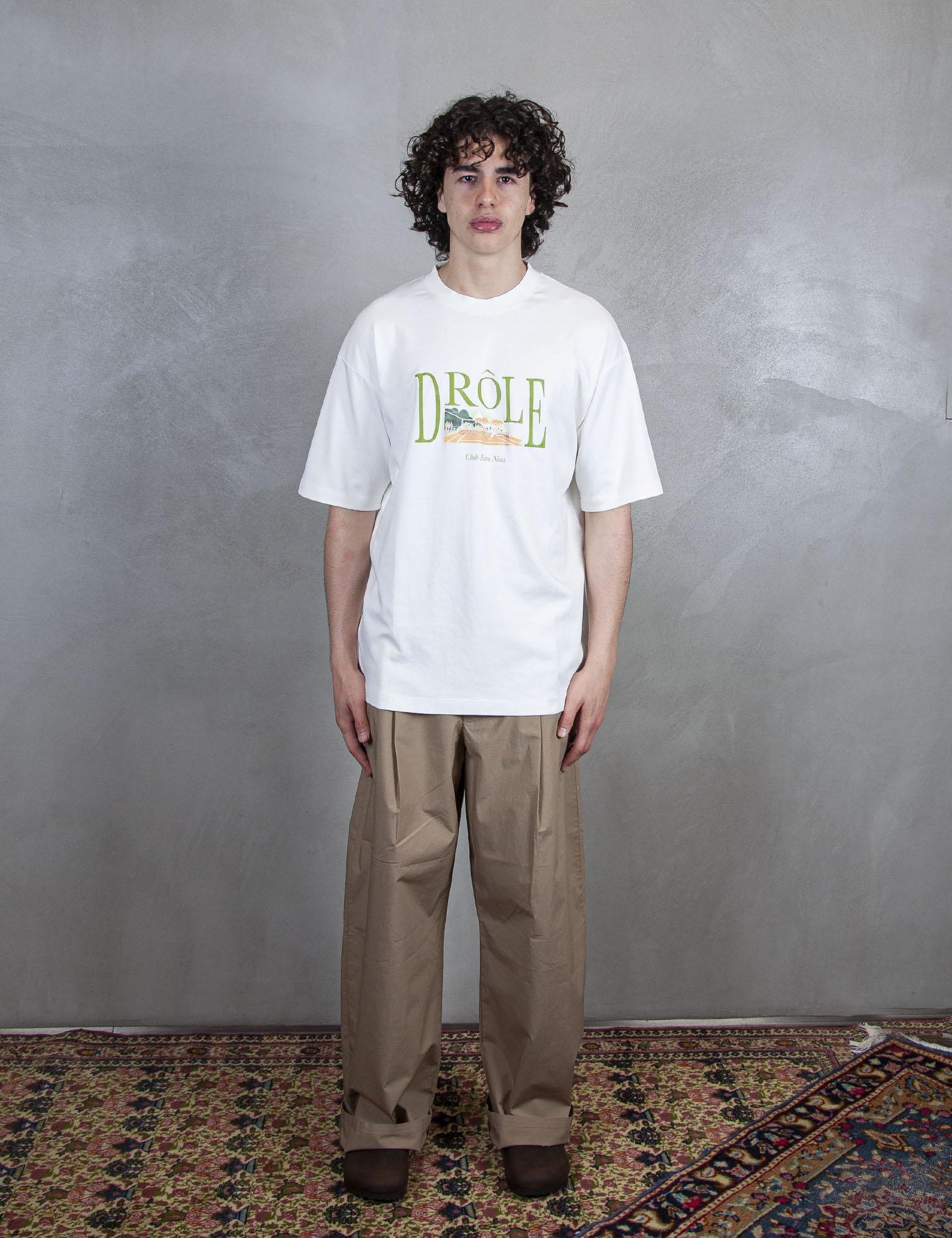 Le T-Shirt Tennis Court G-TS246-CO002 OW Drôle De Monsieur 