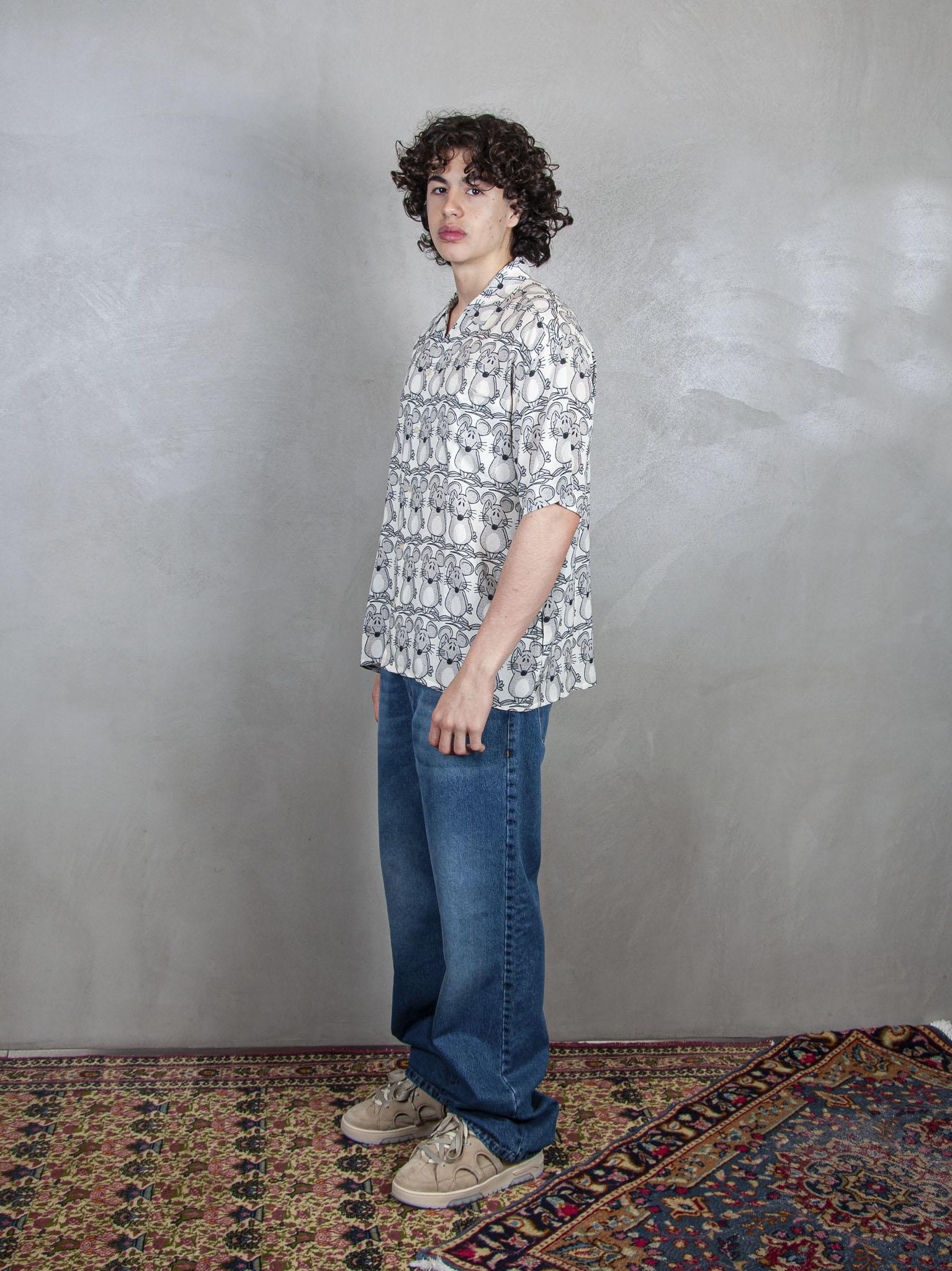 TTT Camicia Bowling Mouse SHT003 WHITE TTT 