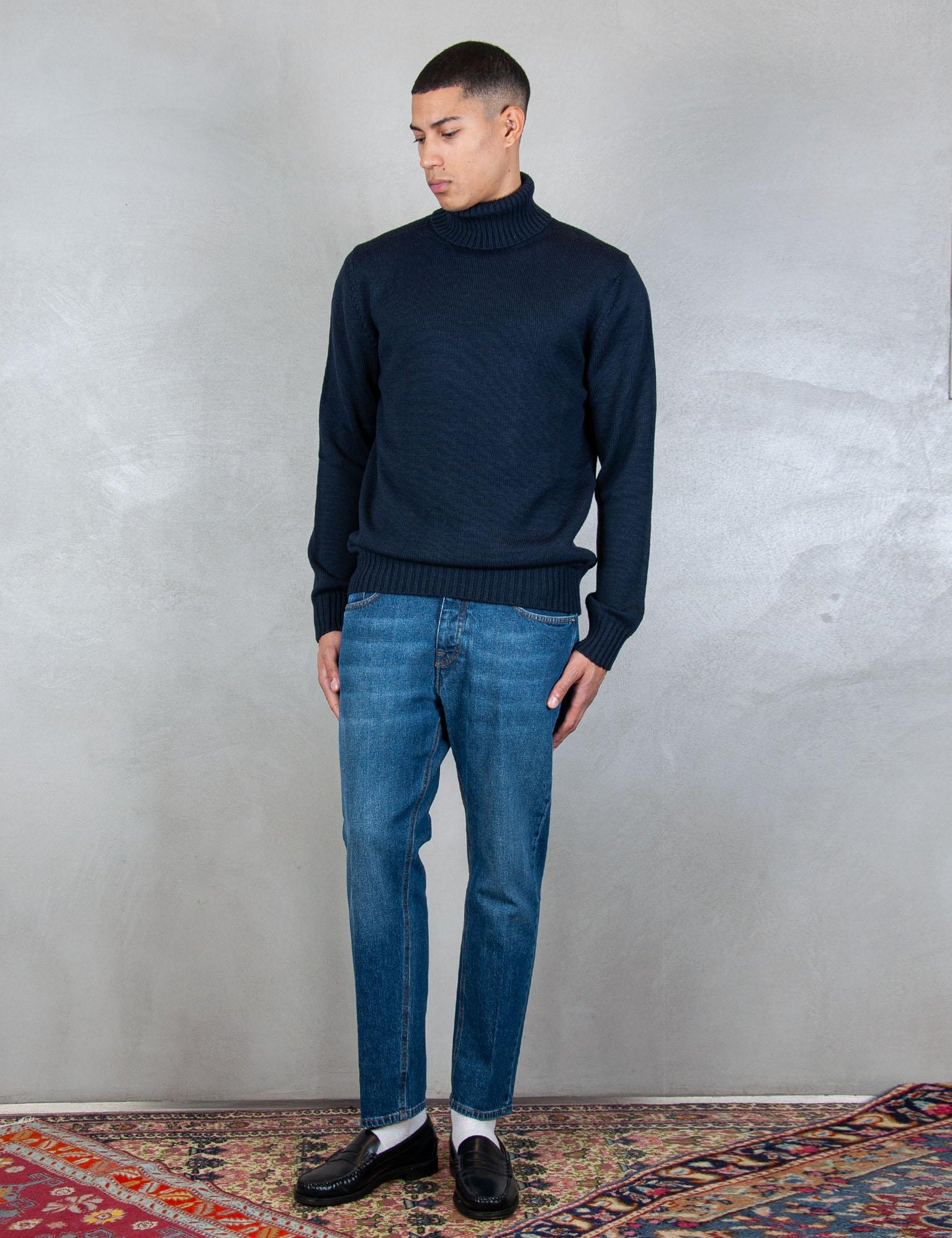 >Maglia dolcevita AU3031G 1001 Alpha Studio 