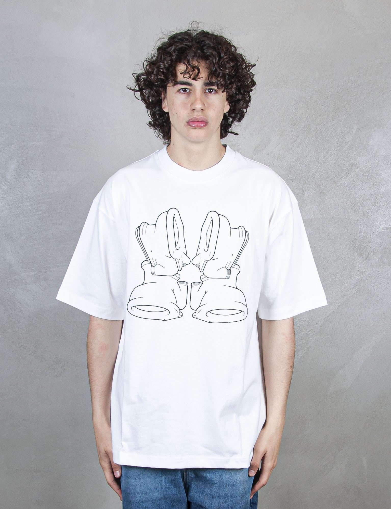 >Sanitary Date Tee 12TS001 WHITE TTT 