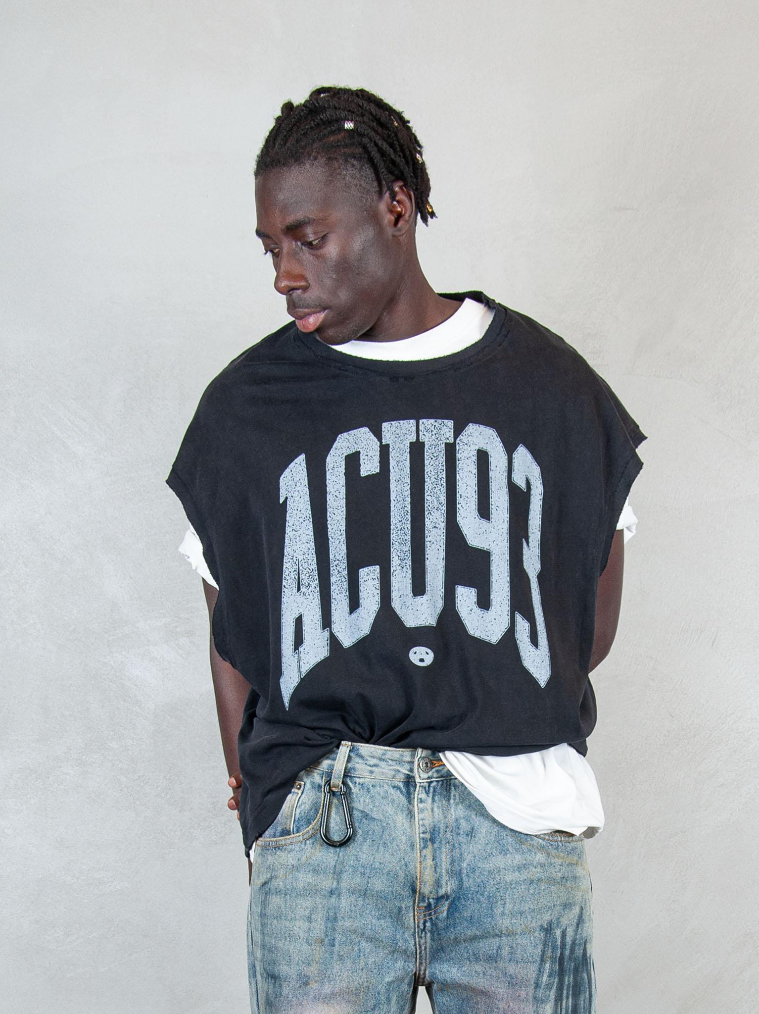 Acupuncture T-shirt Touch Down TOUCH DOWN WASHED BLACK Acupuncture 