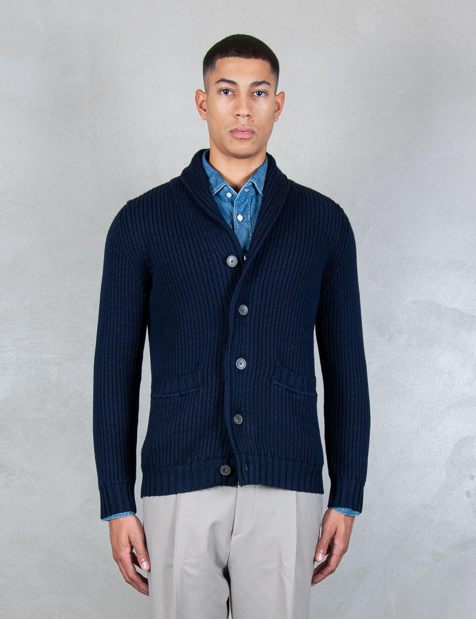 >Cardigan Collo Sciallato LG1181 90 Luigi Gentile 