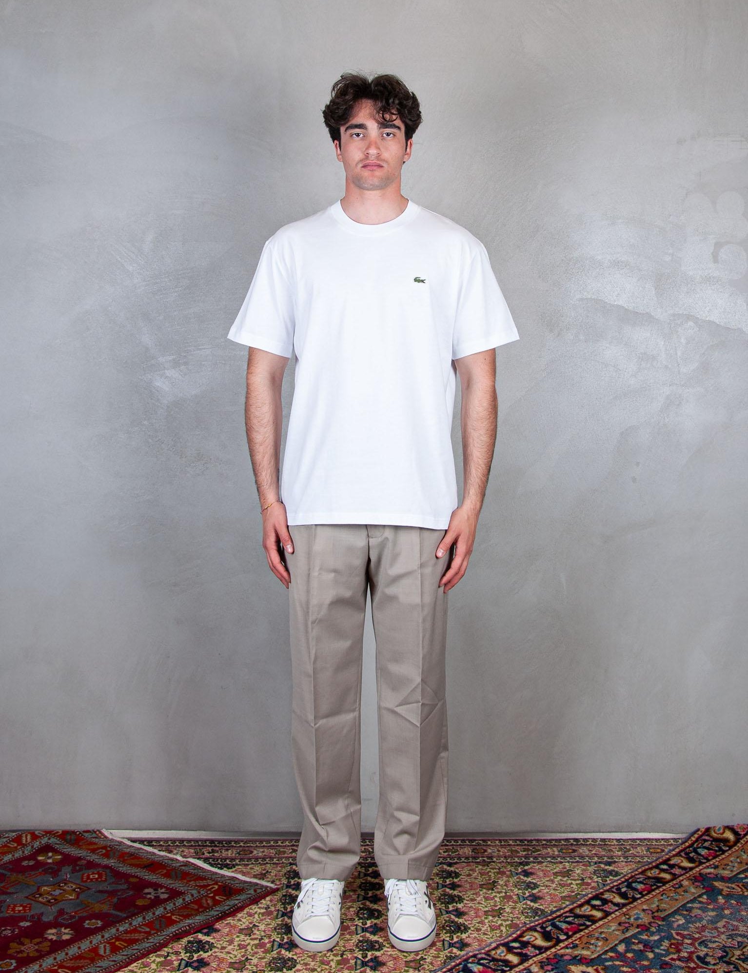 T-Shirt in cotone TH7318 001 Lacoste 