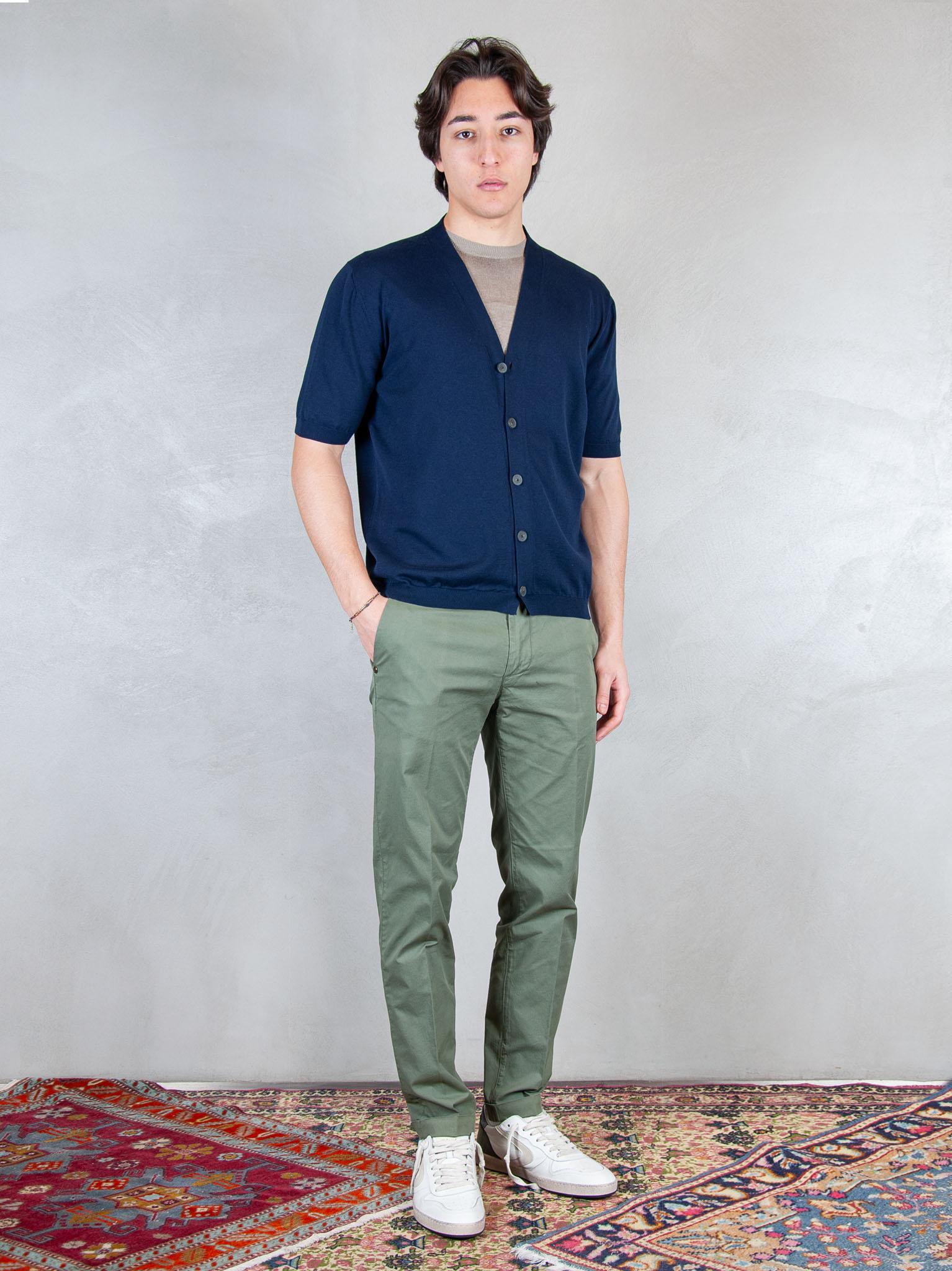 Luigi Gentile Maglia Cardigan Mezza Manica LG1333 90 Luigi Gentile 
