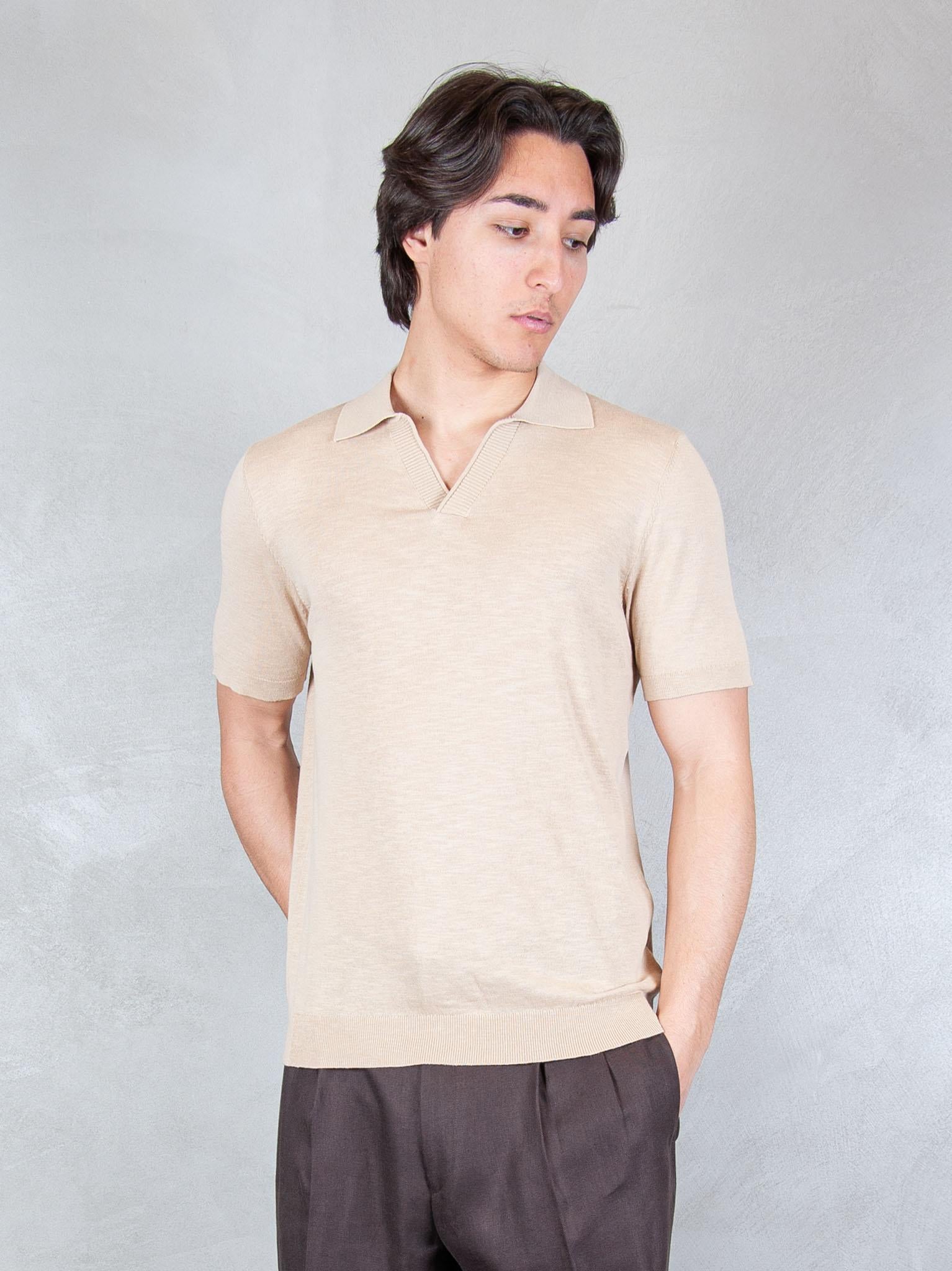 Seinse Maglia Polo Capri Bordino ME3195 BEIGE Seinse 