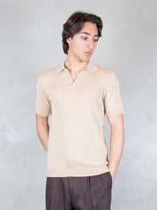 Seinse Maglia <BR/>Polo Capri Bordino ME3195 BEIGE Seinse 