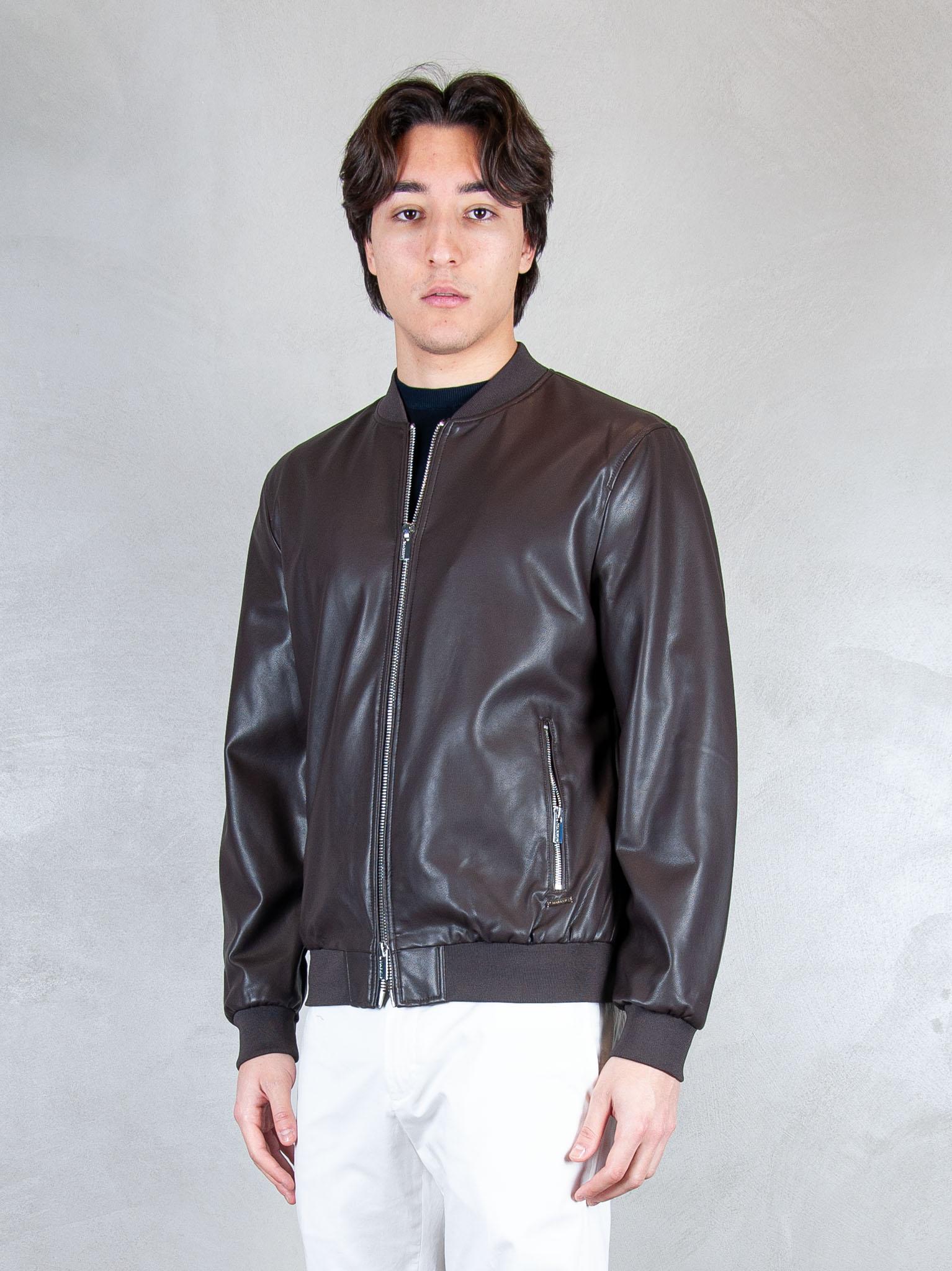 Markup Giubbotto Bomber Ecopelle MK14005 MORO MarkUp 