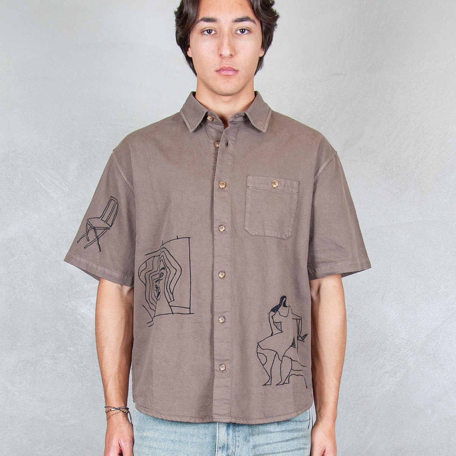 >Crooked face 55320 BROWN Parra 