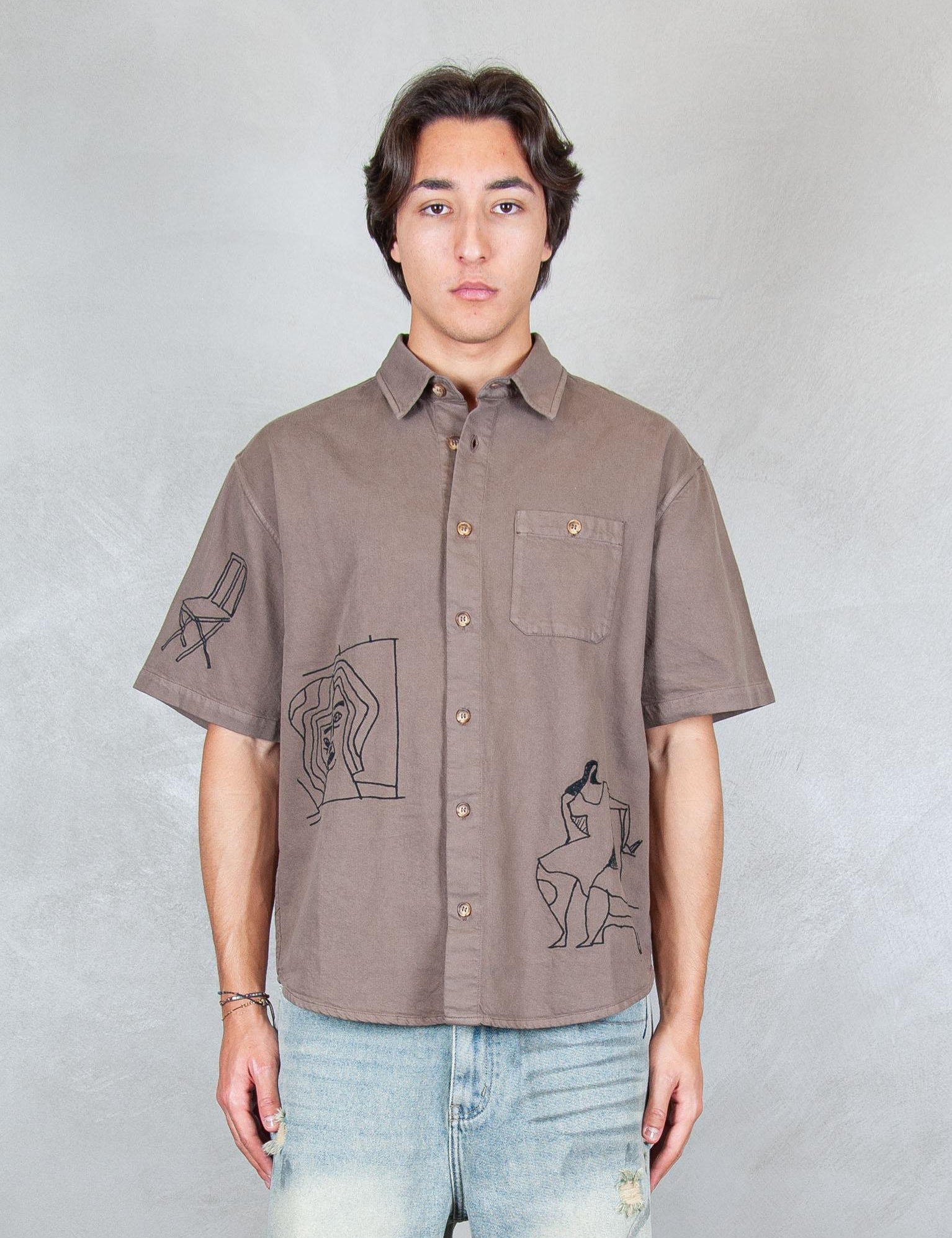 >Crooked face 55320 BROWN Parra 