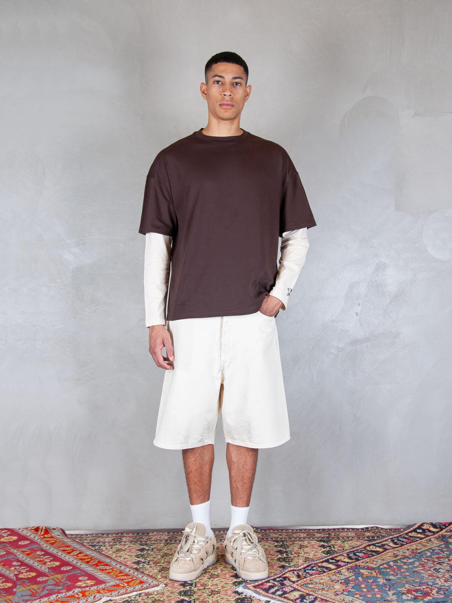 Drôle De Monsieur Bermuda Le Short Baggy Écru G-BS147-CO188 OW Drôle De Monsieur 