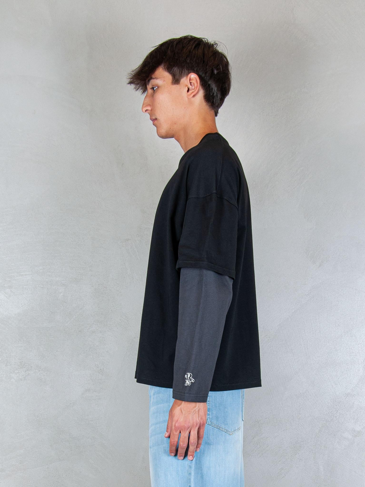 Hi Five T-Shirt Double Sleeve DOUBLE SLEEVE NERO Hi Five 