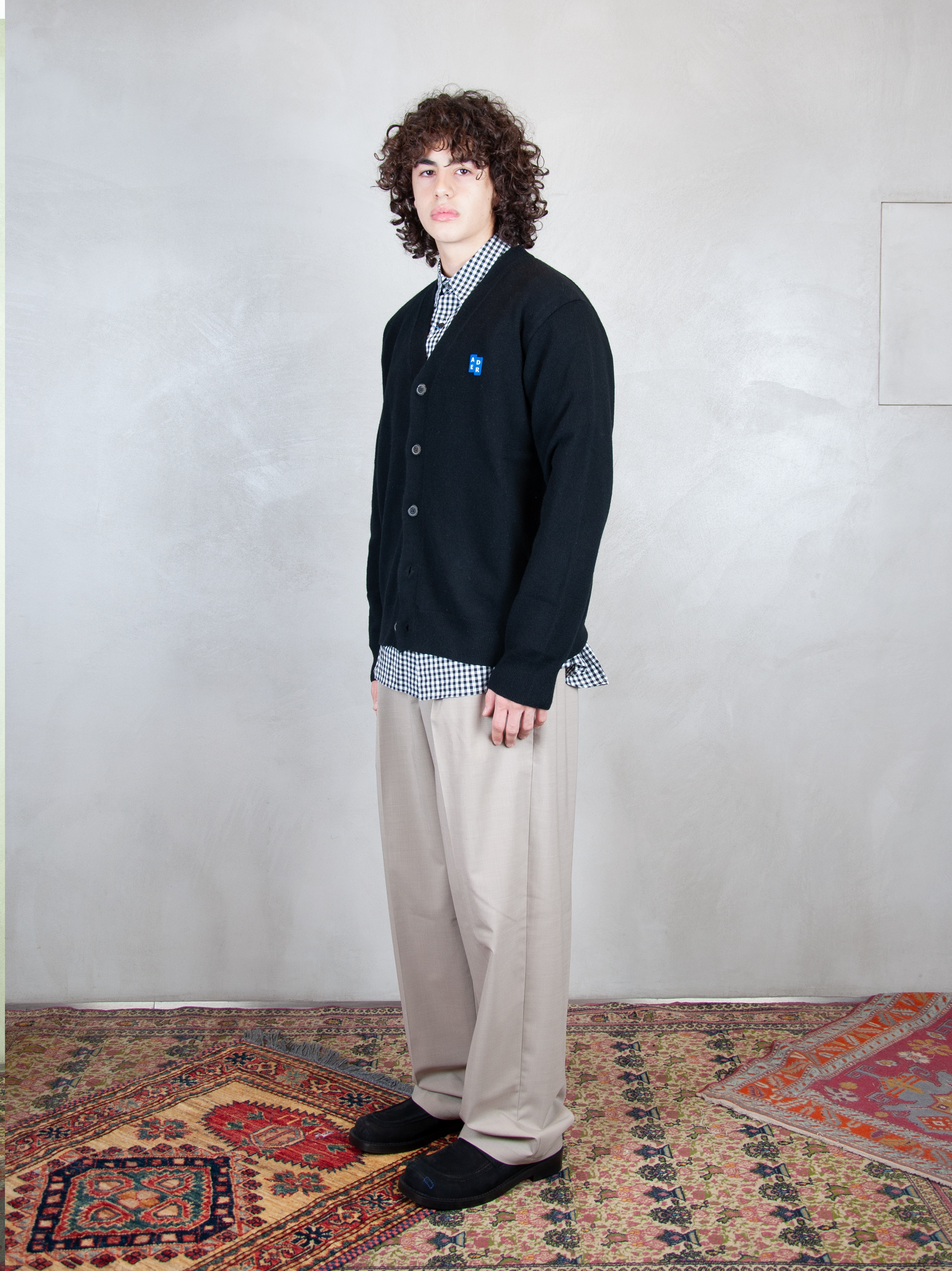 Ader Error Maglia Regular Cardigan BMSGFYKT0702 BK-NOIR Ader Error 