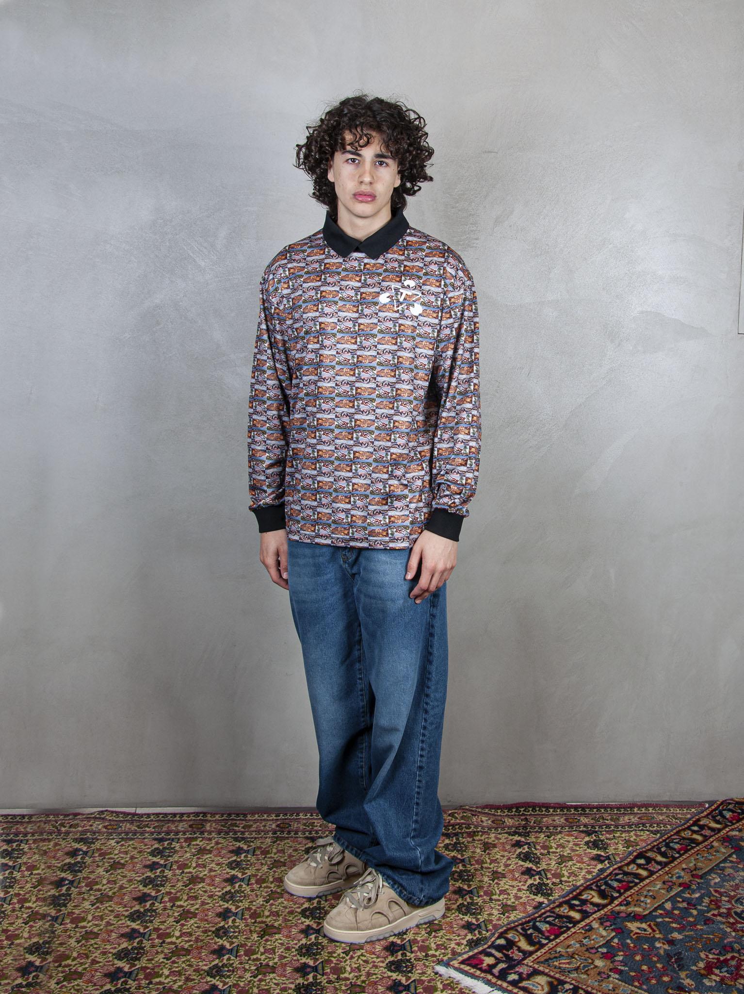 TTT Polo Therminal Football Shirt ls SHT002 ANIMAL PRINT TTT 