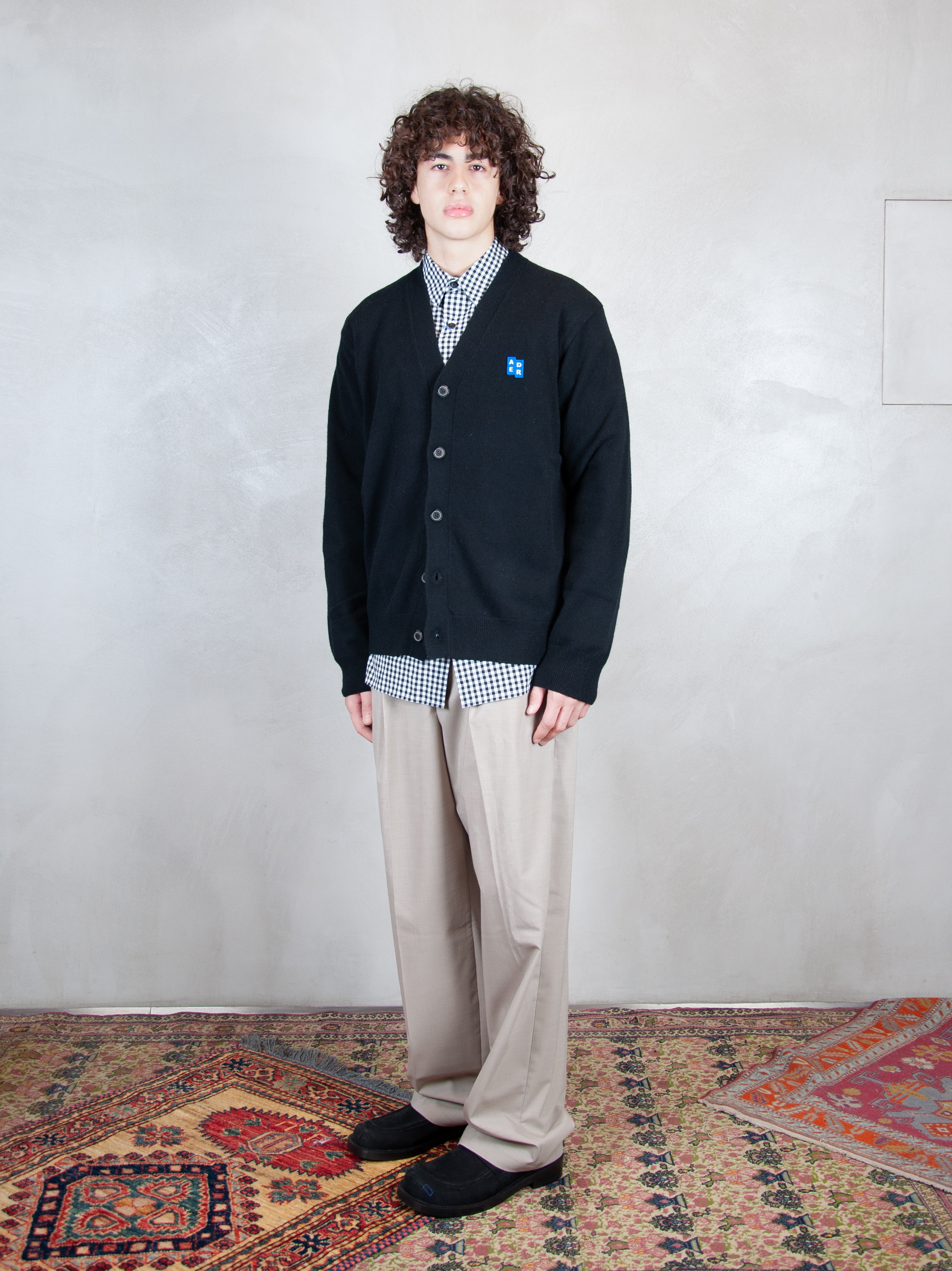 Ader Error Maglia Regular Cardigan BMSGFYKT0702 BK-NOIR Ader Error 