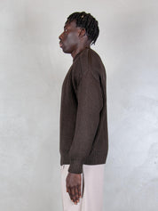 Hi Five Maglia <BR/>Rib Sweater RIB SWEATER BROWN Hi Five 