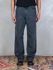 Hi Five Carpenter <BR/>Work Double Knee WORK BLK Hi Five 