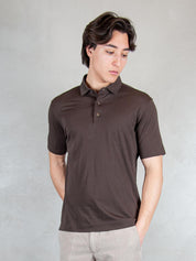 Raphael1966 Polo <BR/>SS Cotone Pima DK17102 MORO Raphael - Dkt 
